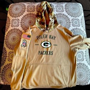 Nike Green Bay Packers Salute to Service Hoodie - XL